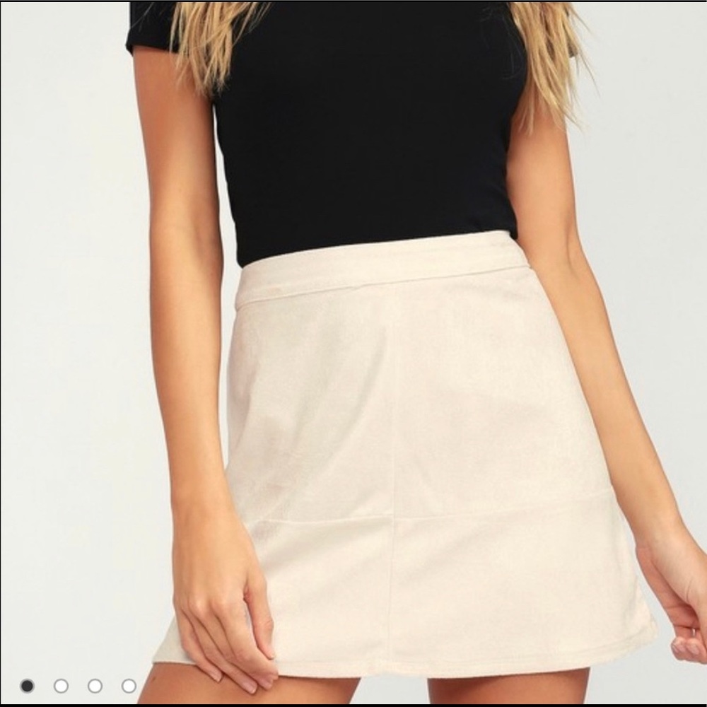 LuLu’s Tan Suede Skirt
